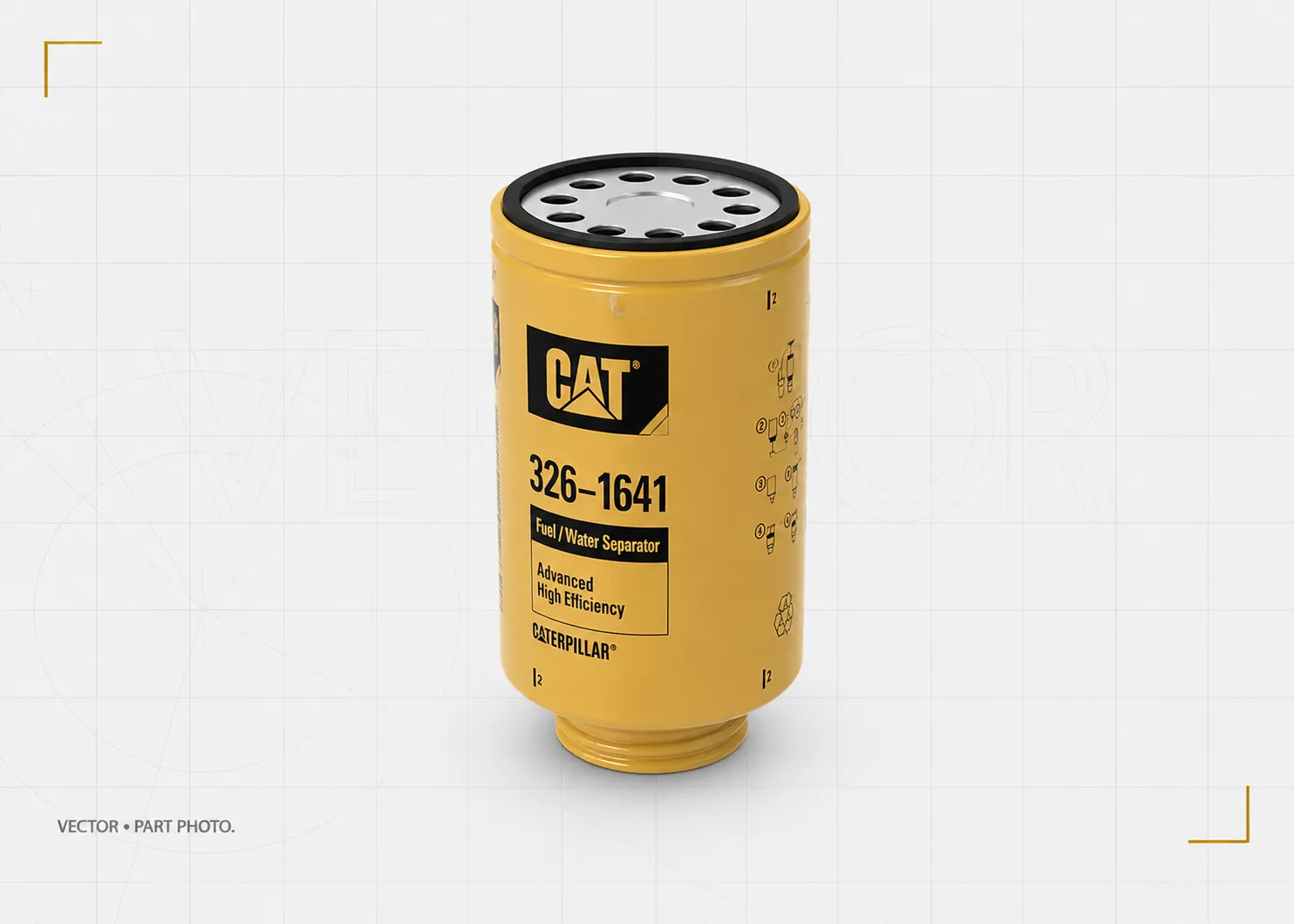 Фильтр топливный CATERPILLAR 326-1641, для LOVOL, Фильтры топливные — фото товара, купить в Вектор
