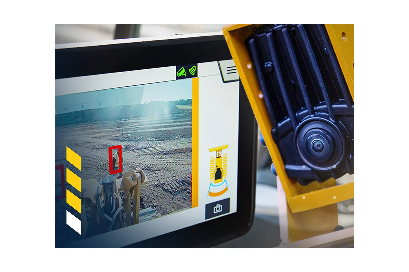 Комплект Cat® Vision System с функцией обнаружения персонала Комплекты технических средств, арт. 113860, CATERPILLAR, для CATERPILLAR…