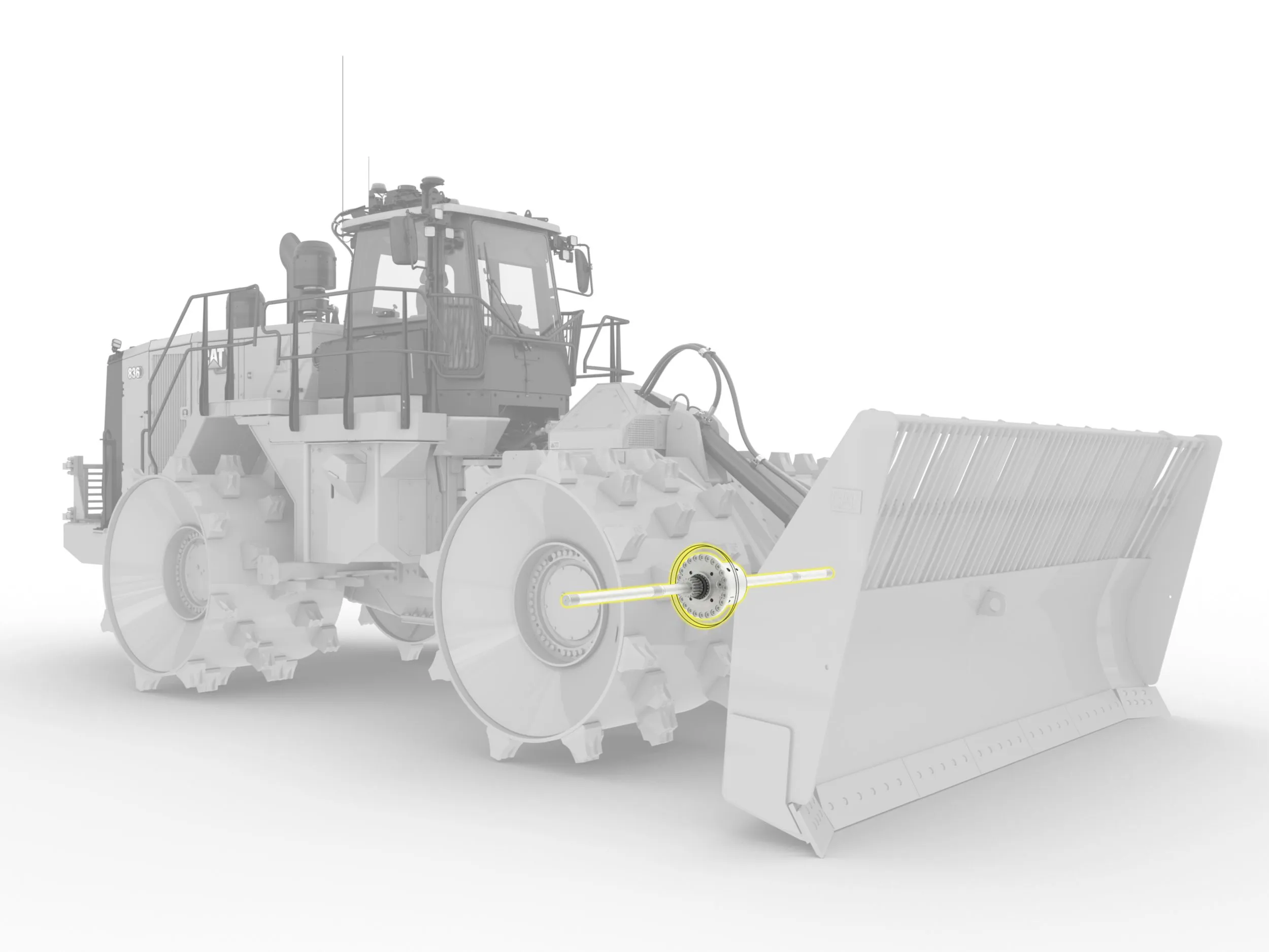 631-8364: Комплект для переоборудования переднего моста - фиксатор Cat, CATERPILLAR, для CATERPILLAR, Производительность и эффективность
