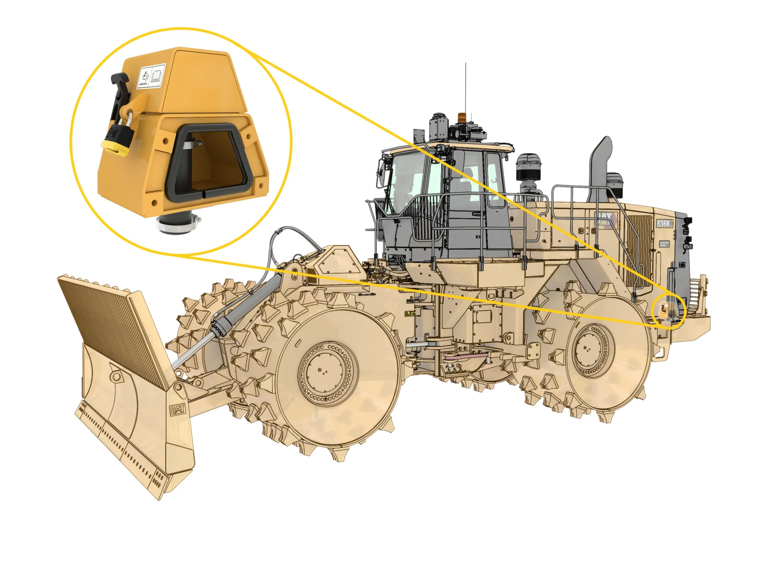 644-9748: Комплект кожуха заливной горловины DEF, CATERPILLAR, для CATERPILLAR, Производительность и эффективность — фото товара, купить