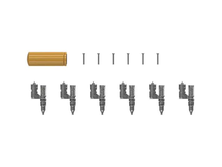 10R-9235: Комплект топливных форсунок Cat® Reman (6 шт.), CATERPILLAR, для CATERPILLAR, Общие комплекты для ремонта и обслуживания
