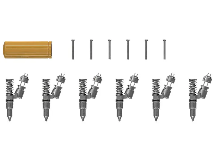 10R-9236: Комплект топливных форсунок Cat® Reman (6 шт.), CATERPILLAR, для CATERPILLAR, Общие комплекты для ремонта и обслуживания