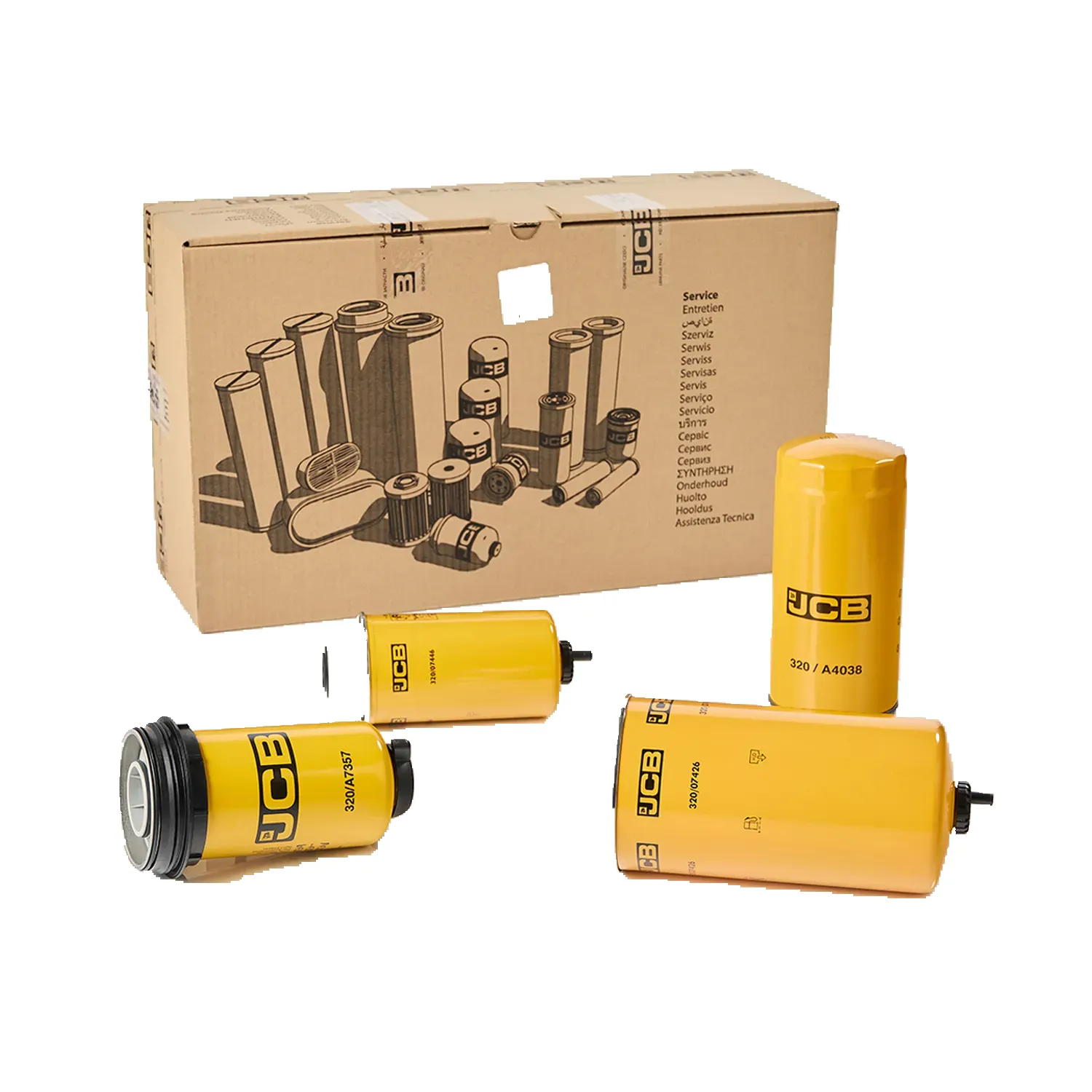 Generator 500 Hour Kit - QS, арт. 400/25206, JCB, для JCB, Фильтры — фото слева, купить в Вектор