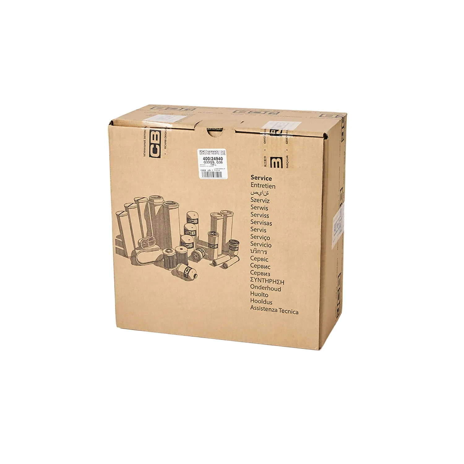 Generator 500 Hour Kit - QS & RS, арт. 400/24940, JCB, для JCB, Фильтры — фото справа, купить в Вектор